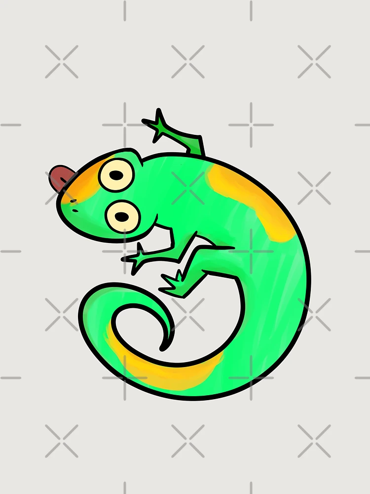 Aperçu 6 sur 6. Sweat à capuche oversize premium avec l'œuvre Gecko créée et vendue par JavaDraws.