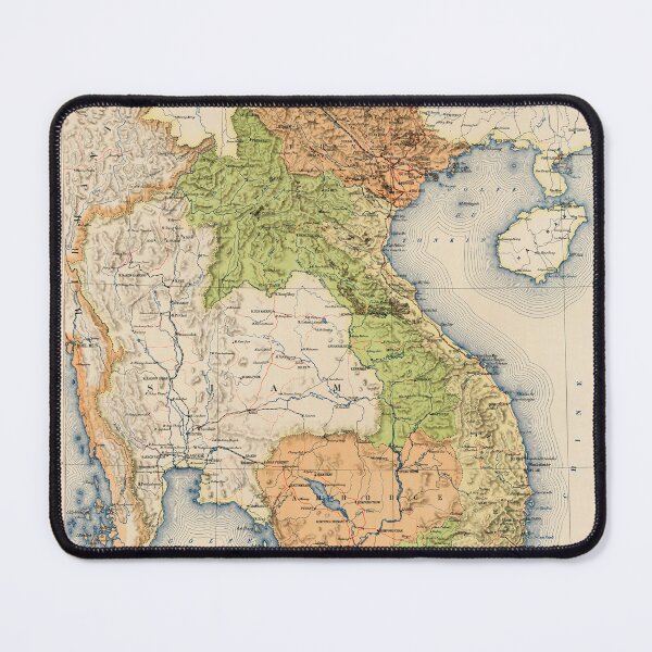Item preview, Map of Indochina (1928) designed and sold by allhistory.