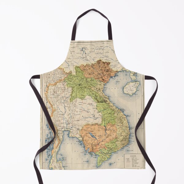 Item preview, Map of Indochina (1928) designed and sold by allhistory.