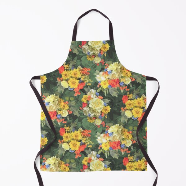 Item preview, Flower Arrangements on Green Half-drop Repeat 5748 designed and sold by Art in My Loft.