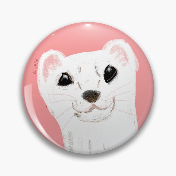 Item preview, Naughty Stoat (Mustela erminea) Detail designed and sold by belettelepink.