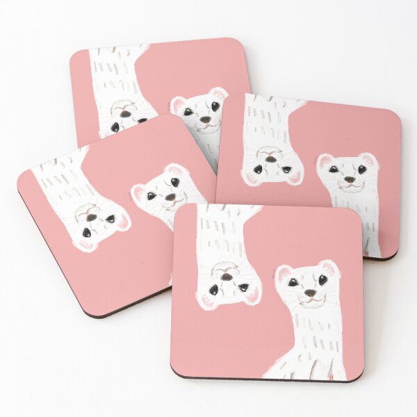 Item preview, Naughty Stoat (Mustela erminea) Detail designed and sold by belettelepink.