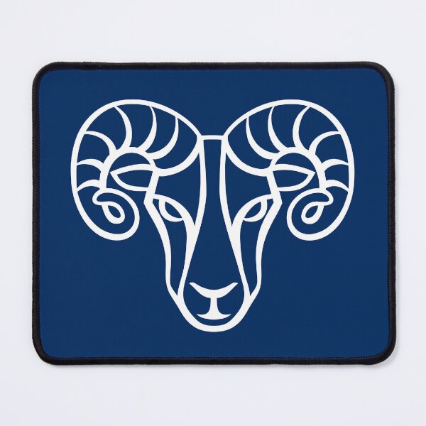 Item preview, Aries Sign On Navy Background designed and sold by cgroenewald.