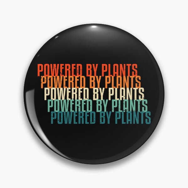 Item preview, Powered By Plants Vegetarian Retro designed and sold by ReignGFX.