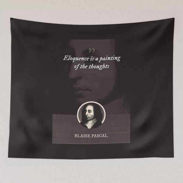 Item preview, Blaise Pascal - Eloquence is a painting of the thoughts designed and sold by Syahrasi.
