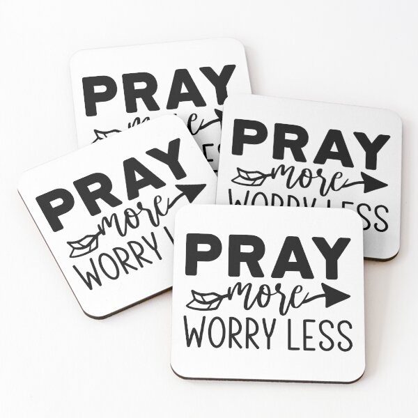 Item preview, PRAY MORE WORRY LESS, MORE PRAY LESS WORRY designed and sold by angelescar.
