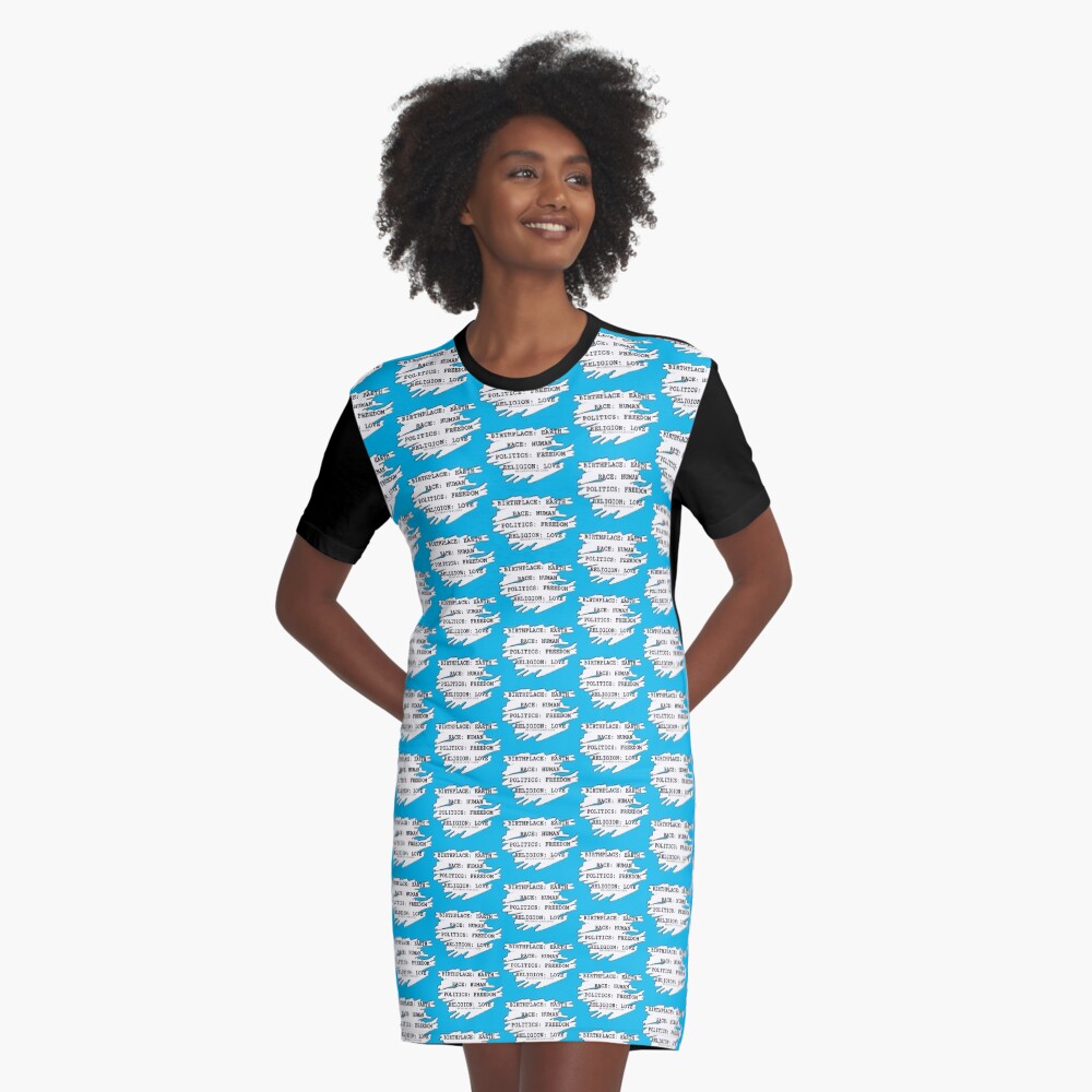 Item preview, Graphic T-Shirt Dress designed and sold by kinkatstyle.