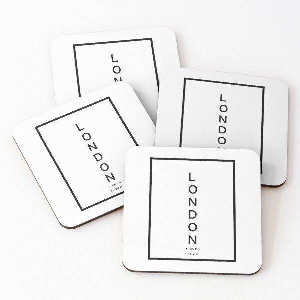 Item preview, London Coordinates Minimalist Modern Typography designed and sold by tamara-art.
