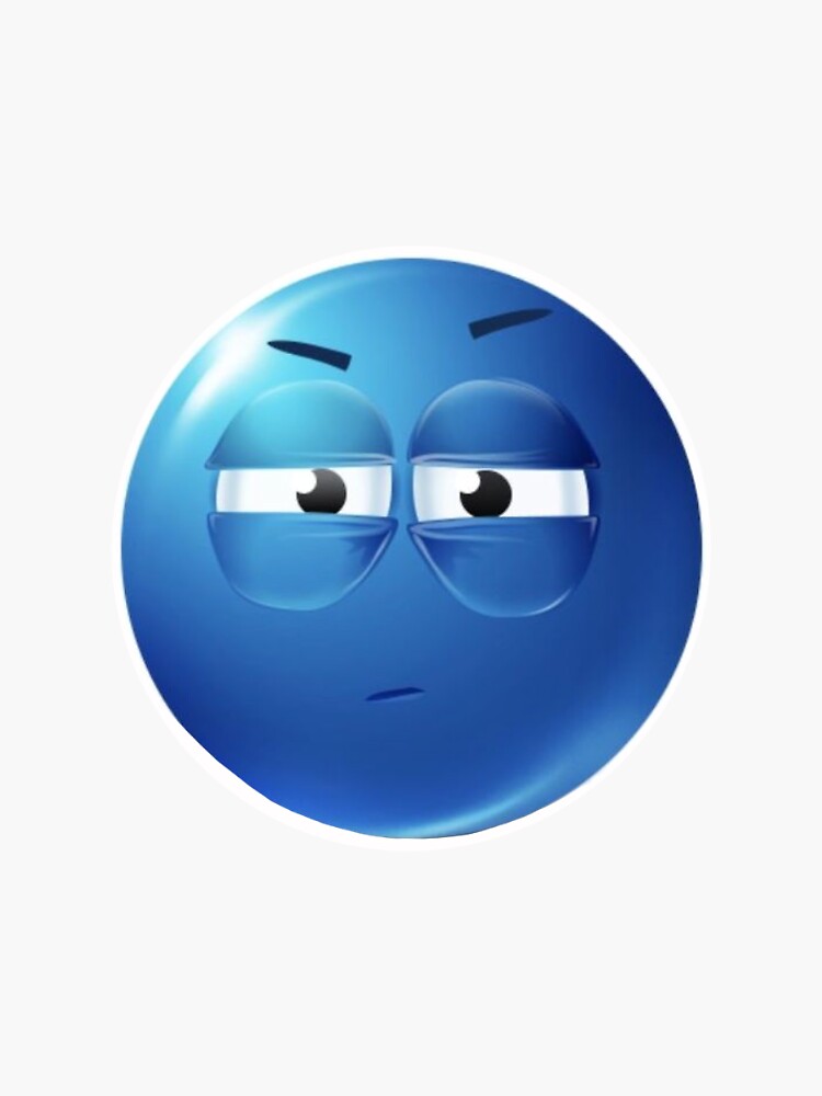 What is the blue emoji meme?