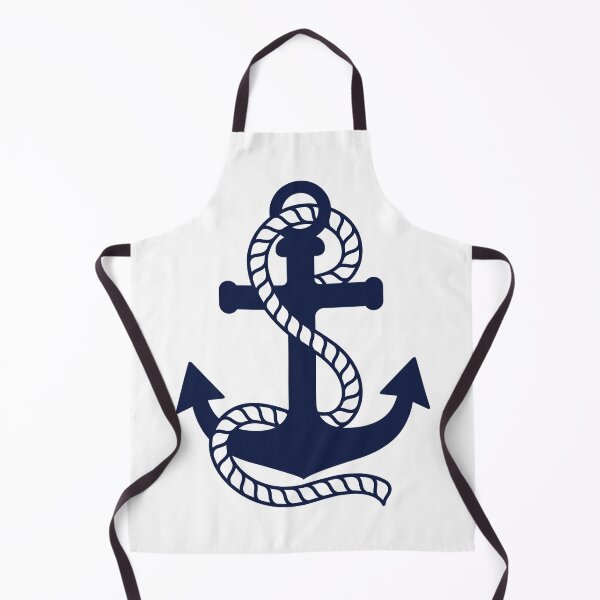 Item preview, Nautical Blue Anchor on White Background designed and sold by IoanaHraball.