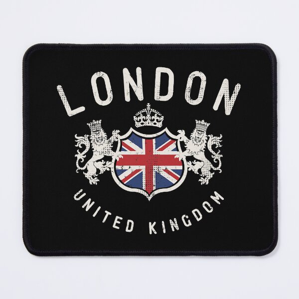 Item preview, London Great Britain Vintage Crown Flag designed and sold by tamara-art.