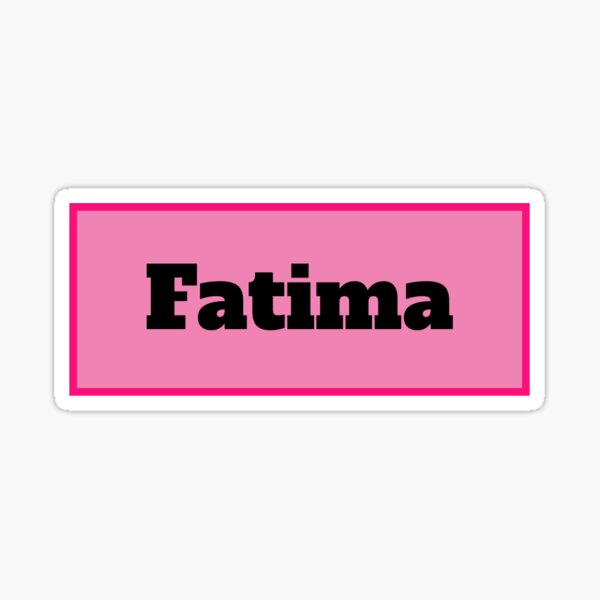 SunFrot Fatima Golden Name Multicolor Personalized Girl Birthday Throw Pillow 18x18