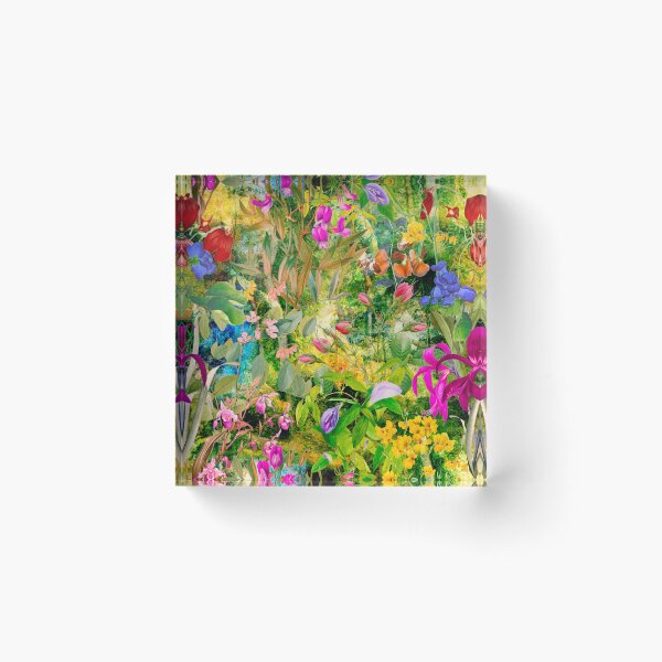 Item preview, Floral blooms and flowers exotic garden, roses and flowers, botanical pattern, flowers illustration, plants pattern, green yellow floral designed and sold by ZeinabTaha.