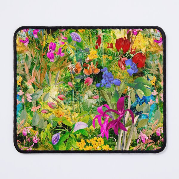 Item preview, Floral blooms and flowers exotic garden, roses and flowers, botanical pattern, flowers illustration, plants pattern, green yellow floral designed and sold by ZeinabTaha.