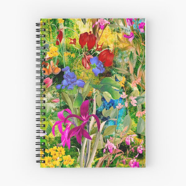 Item preview, Floral blooms and flowers exotic garden, roses and flowers, botanical pattern, flowers illustration, plants pattern, green yellow floral designed and sold by ZeinabTaha.