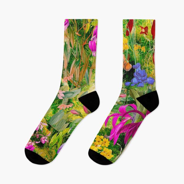 Item preview, Floral blooms and flowers exotic garden, roses and flowers, botanical pattern, flowers illustration, plants pattern, green yellow floral designed and sold by ZeinabTaha.