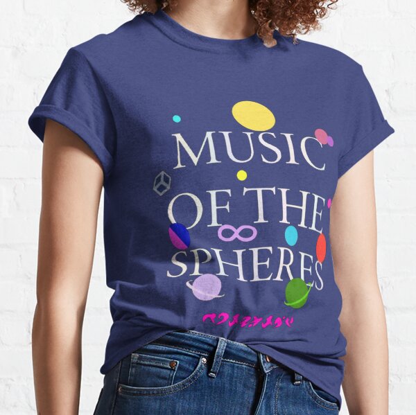 Coldplay-Musik des Sphären-Farbplaneten-Designs Classic T-Shirt