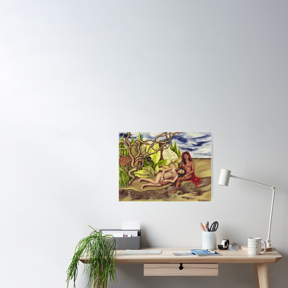 Two Nudes In A Forest By Frida Kahlo Poster By Fridabubble Redbubble My Xxx Hot Girl