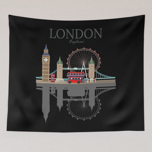 Item preview, London Souvenir City Vintage British UK designed and sold by tamara-art.