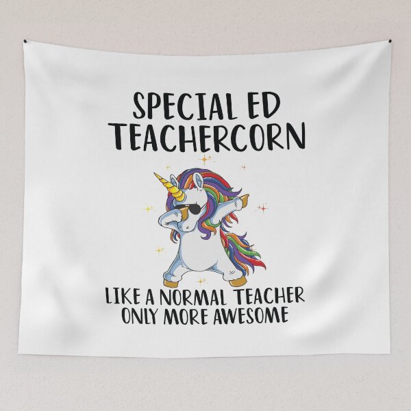 Item preview, Special Education Teacher Unicorn designed and sold by woodesigner.
