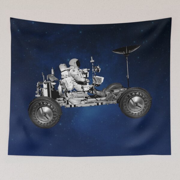 Item preview, Moon Buggy Road Trip Space Travel Time Machine Mission Drift Vintage 70s Interstellar ATV designed and sold by surfacemaximus.