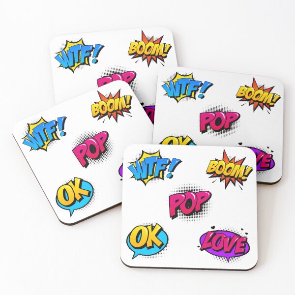 Item preview, comic pop art Stickers pack designed and sold by retrippy.