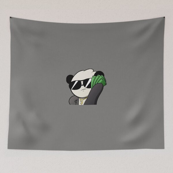 Item preview, Gangster Panda with money illustration designed and sold by StevanoArt.