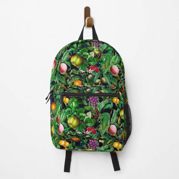 Item preview, Trendy exotic citrus tropical floral leaves and fruits tropical pattern, botanical illustration, black floral illustration designed and sold by ZeinabTaha.