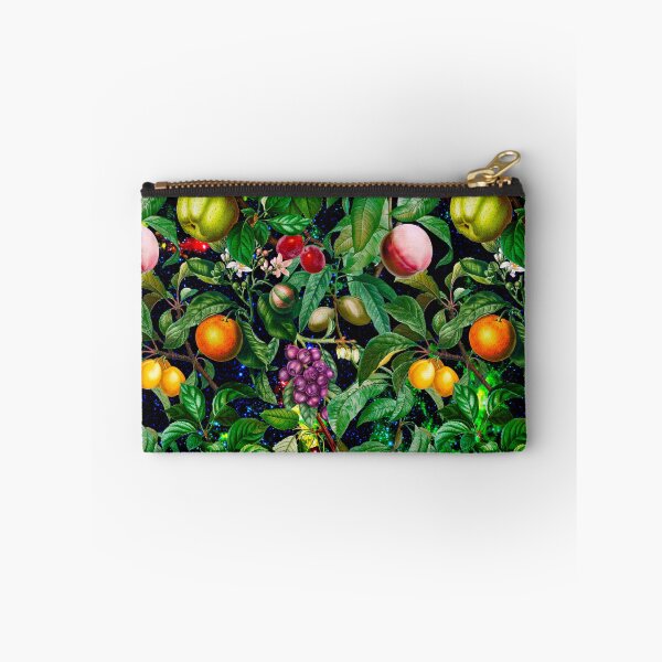 Item preview, Trendy exotic citrus tropical floral leaves and fruits tropical pattern, botanical illustration, black floral illustration designed and sold by ZeinabTaha.