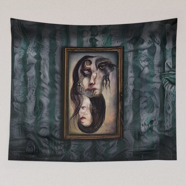 Item preview, Creepy Carnival | Cabinet of Curiosities | Creepy Goth Girl | Goth Family | Horror Stuff | TM11 designed and sold by Haunted-Attic.