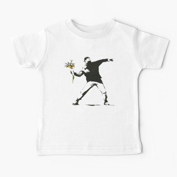 Banksy, Flowers Baby T-Shirt