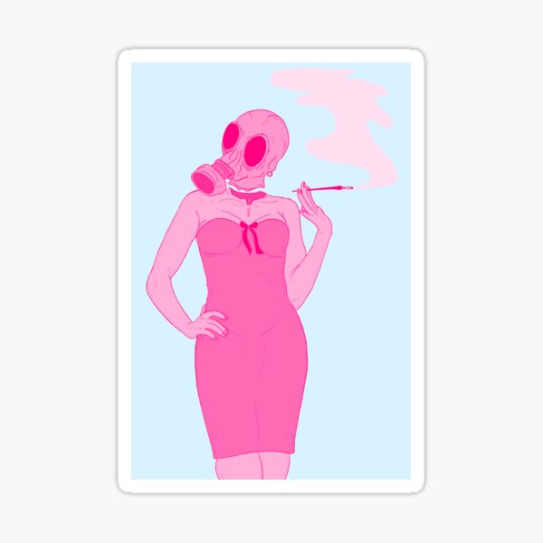 Pink Cigarette Sticker