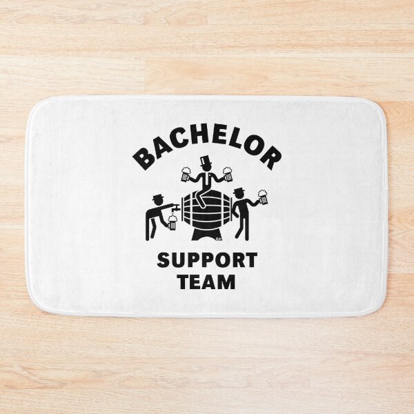 Item preview, Bachelor Support Team (Stag Party / Beer Barrel / Black) designed and sold by MrFaulbaum.
