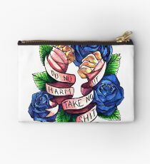 Do No Harm But Take No Shit Zipper Pouch