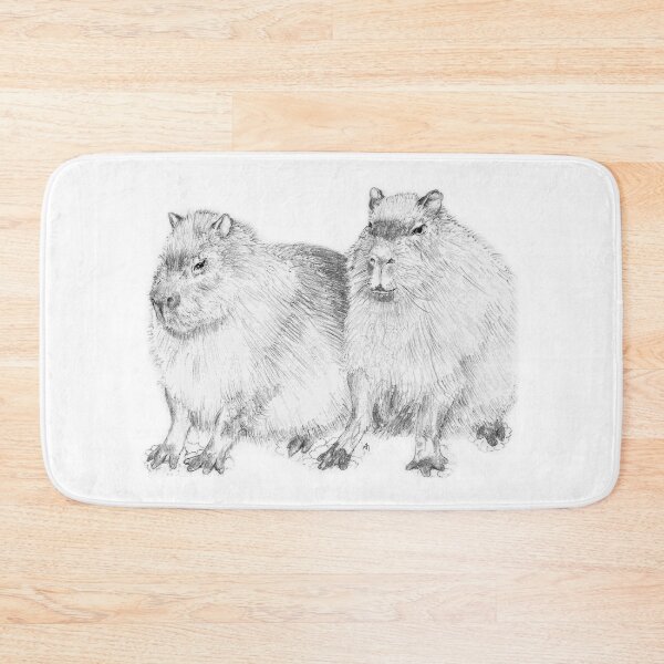 Item preview, Capybara Drawing designed and sold by Ancient Realms.