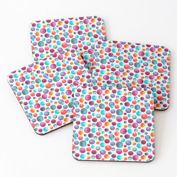 Item preview, Multicolored Polka Dot Watercolor Pattern designed and sold by paintingbetween.