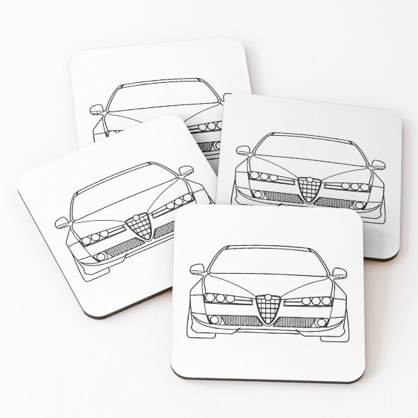 Item preview, Alfa Romeo 159 Brera Spider 2005-2011 best t-shirt design black lines designed and sold by EdimDesign.