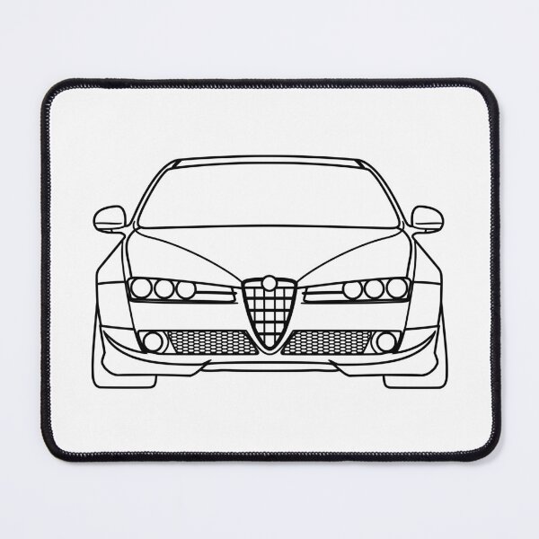 Item preview, Alfa Romeo 159 Brera Spider 2005-2011 best t-shirt design black lines designed and sold by EdimDesign.