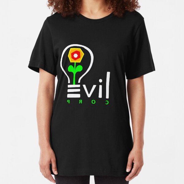 Evil Corp Logo Slim Fit T-Shirt