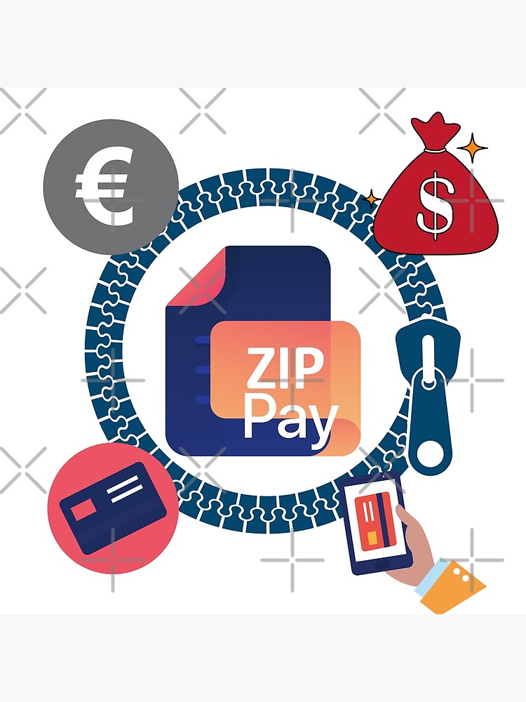 Buy now pay later craze culture to zip up payments zip pay 1 Poster for  Sale by Henk GoGo T-Shirts