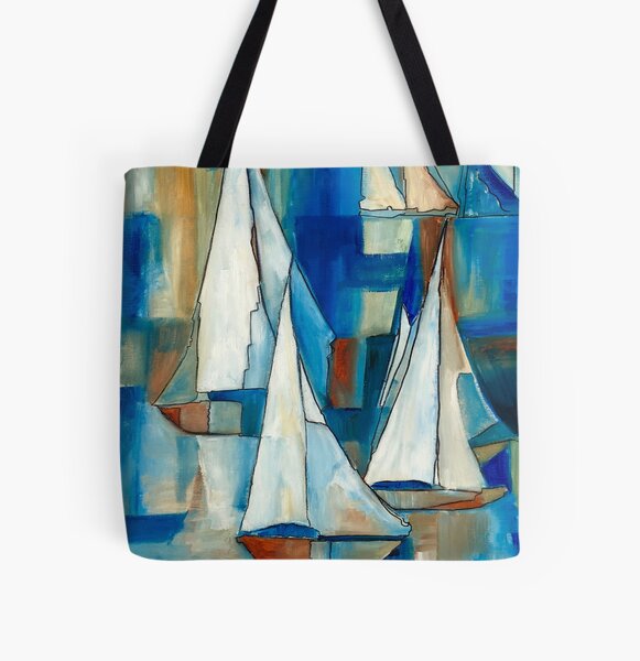 Sailing Boats All Over Print Tote Bag