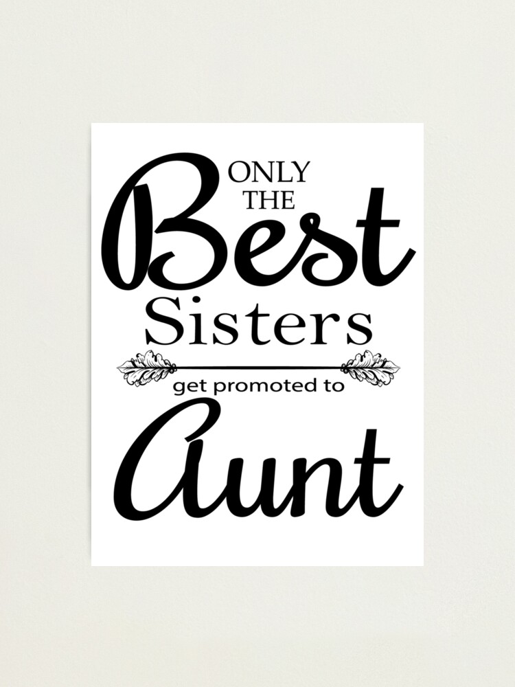sister promoted to auntie