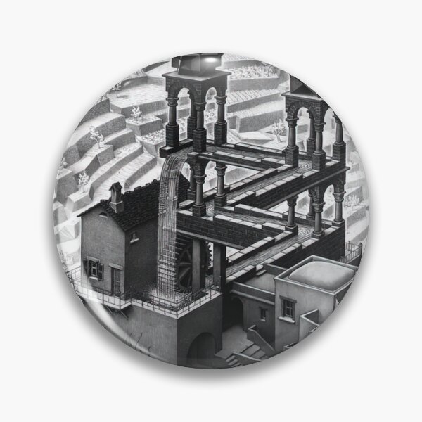 Item preview, Waterfall by M.C. Escher designed and sold by AestheticsXarts.