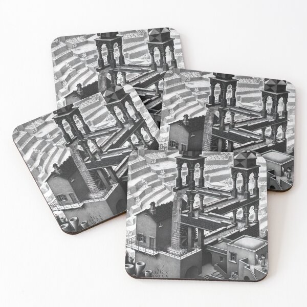 Item preview, Waterfall by M.C. Escher designed and sold by AestheticsXarts.