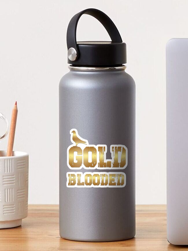 gold blooded  Sticker for Sale by TheHappyStore1