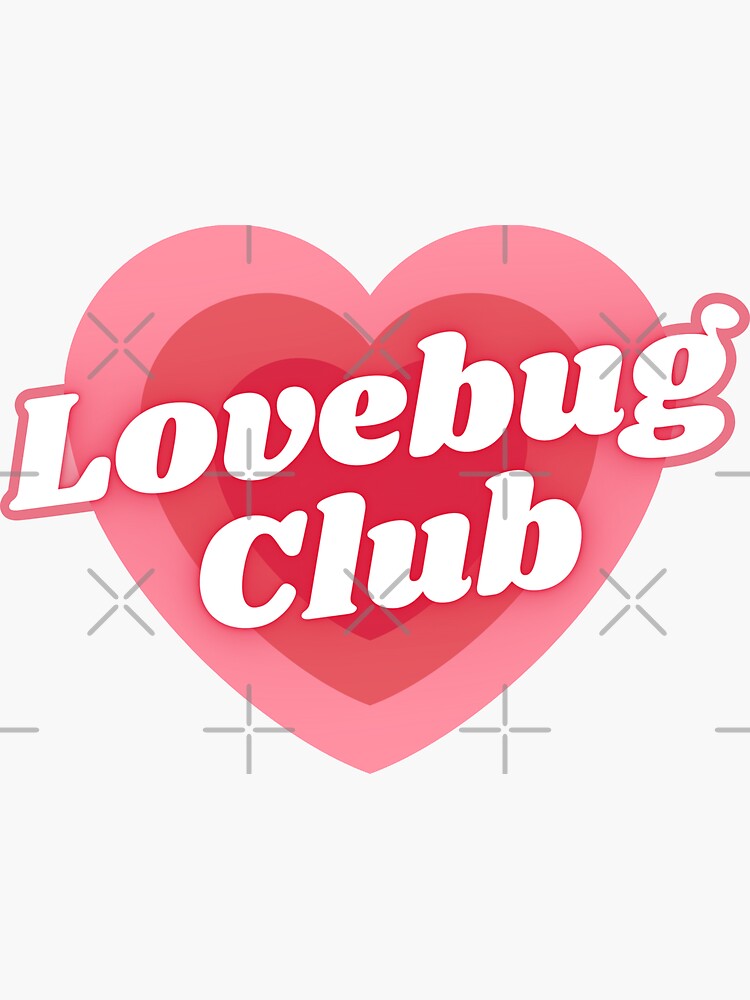 Lovebug Club Logo Sticker For Sale By Lovebugclub Redbubble