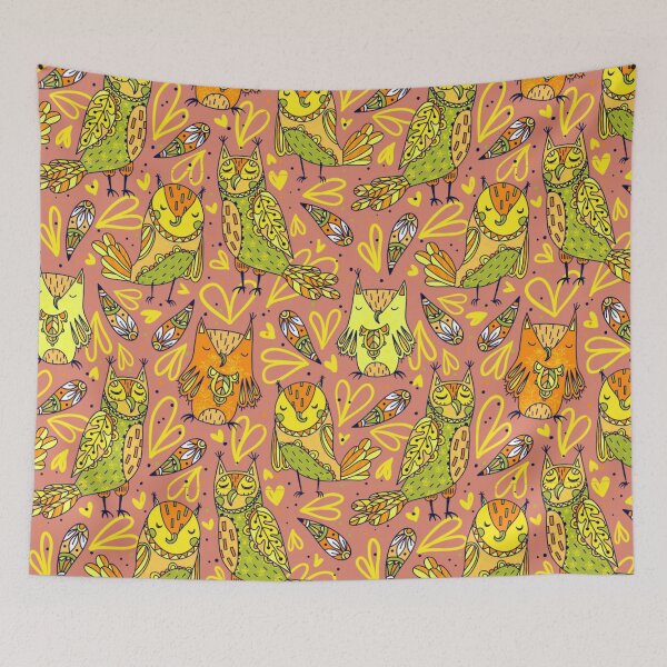 Item preview,  Multi-colored, Quirky Owl design designed and sold by ditzy-designs.