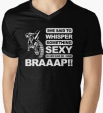 Cooles Dirt Bike, Braaap !!! T-Shirt mit V-Ausschnitt