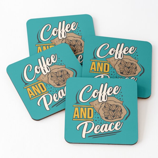Item preview, COFFEE AND PEACE designed and sold by OverbeeDesigns.