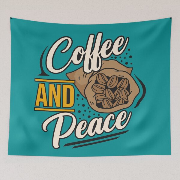 Item preview, COFFEE AND PEACE designed and sold by OverbeeDesigns.